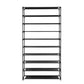 Shoe Rack 10-Tier (50 Pair) Shoes Organiser DIY Stackable Organizer Storage Shelf Stand Holder Portable Wardrobe Black