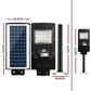 80 LED Solar Street Light 90W Flood Motion Sensor Remote Outdoor Wall Lamp x2