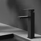 Bathroom Basin Mixer Tap Square Tall Faucet Vanity Laundry Black