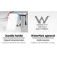 WELS Bathroom Tap Wall Square Silver Basin Mixer Taps Vanity Brass Faucet