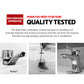 Bathroom Tap SET OF 2 Basin Mixer Wall Taps Faucet Sink Brass Silver WELS