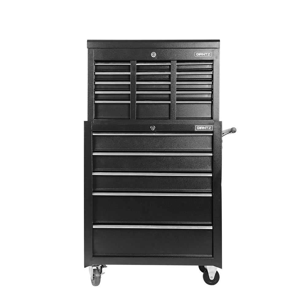 14 Drawers Toolbox Chest Cabinet Mechanic Trolley Garage Tool Storage Box