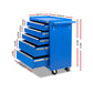 5 Drawer Mechanic Tool Box Cabinet Storage Trolley - Blue