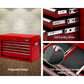 9 Drawer Mechanic Tool Box Cabinet Storage - Red