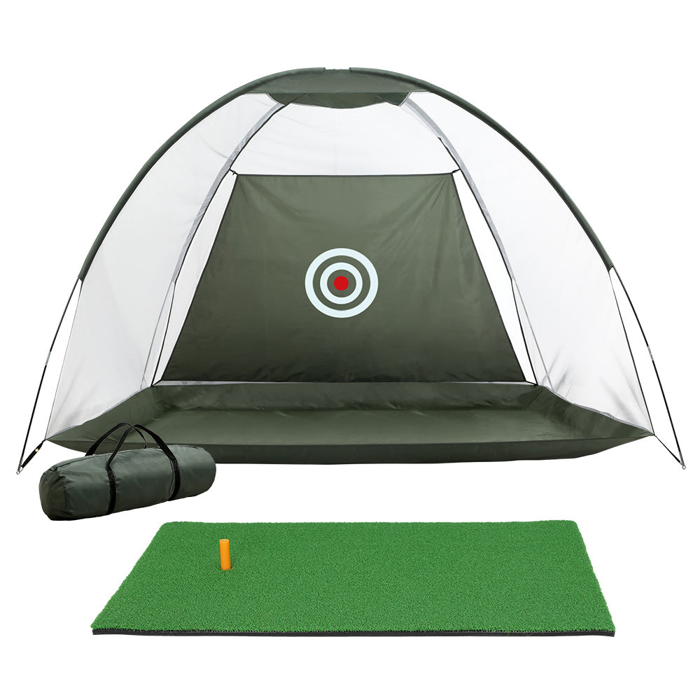 Golf Practice Net And Training Mat Driving Range Target Hitting Mat