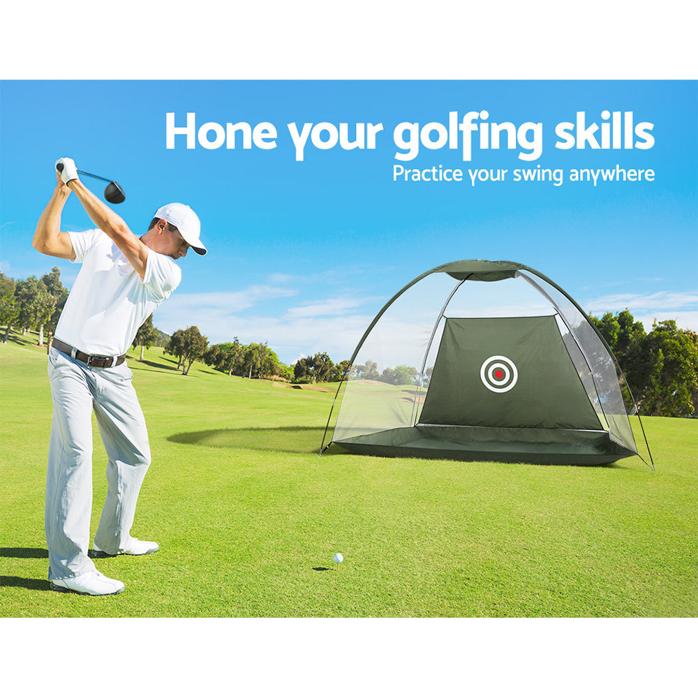 Golf Practice Net And Training Mat Driving Range Target Hitting Mat