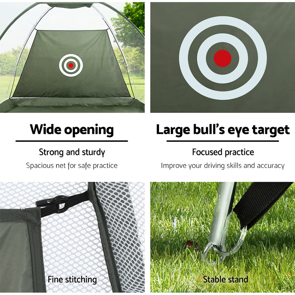 Golf Practice Net And Training Mat Driving Range Target Hitting Mat