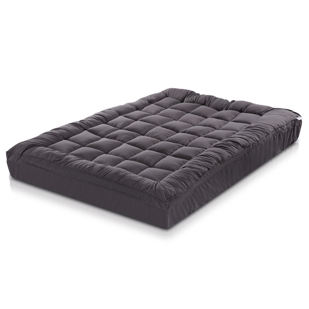 Bedding Mattress Topper Pillowtop Bamboo Charcoal King