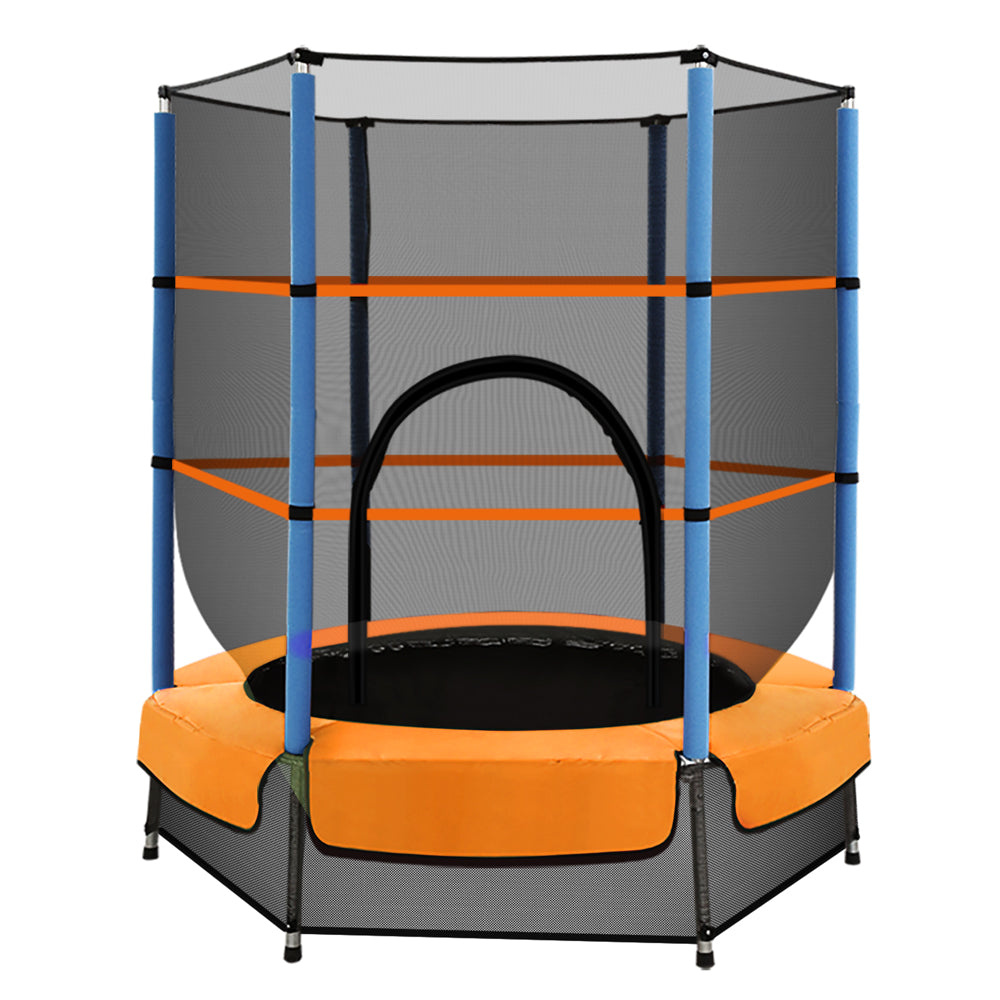 4.5FT Trampoline Round Trampolines Kids Enclosure Outdoor Indoor Gift