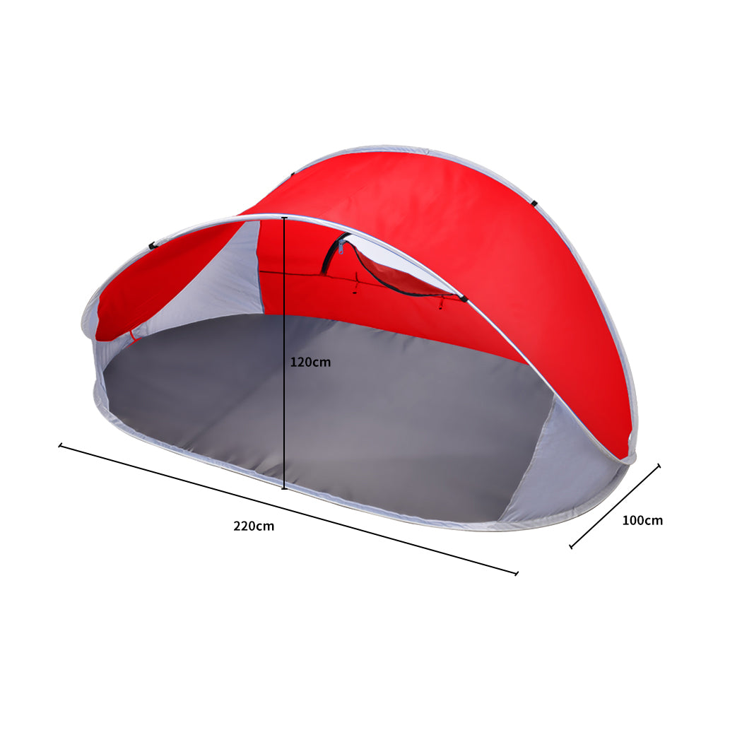 Pop Up Tent Camping Beach Tents 4 Person Portable Hiking Shade Shelter