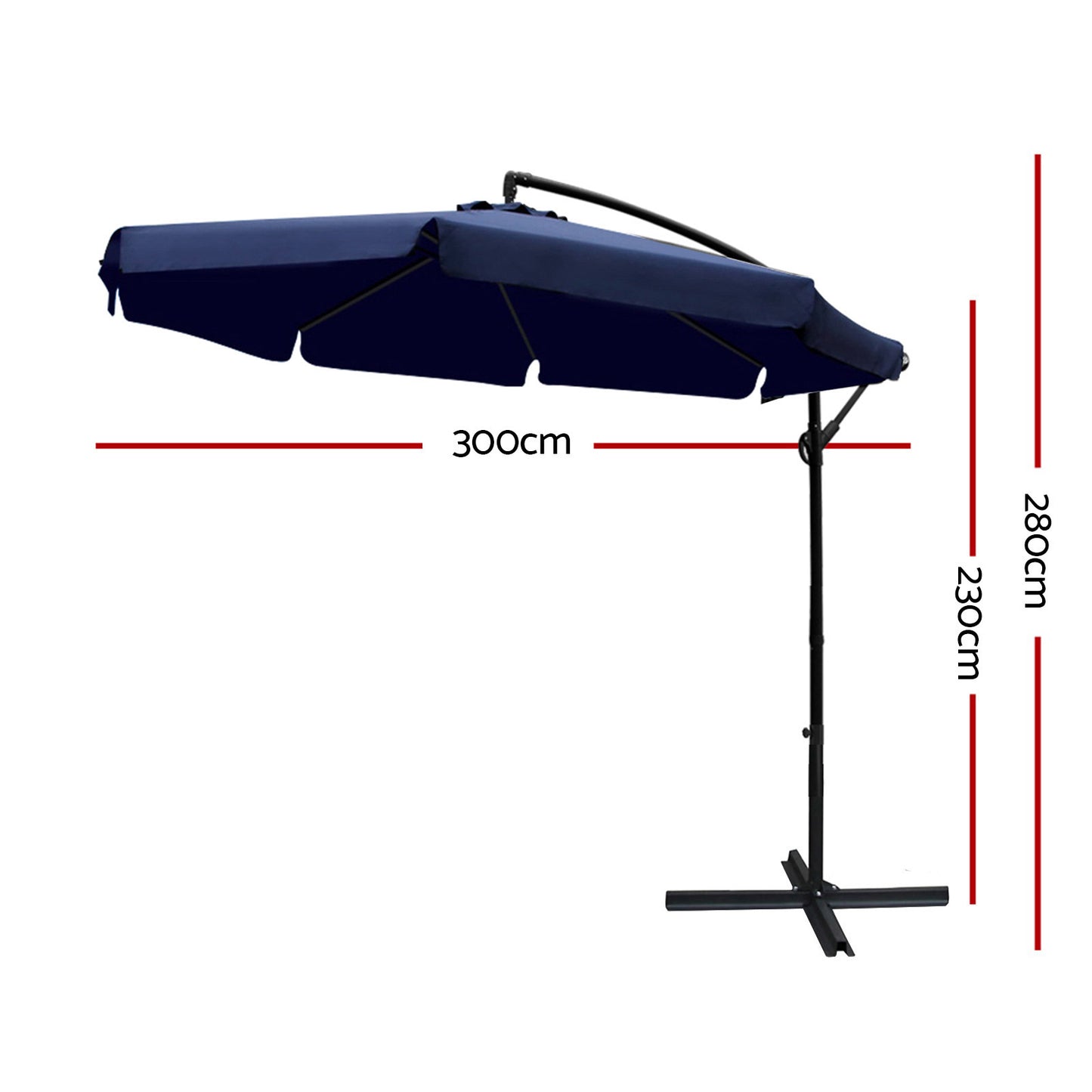 3M Outdoor Umbrella - Navy