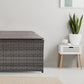 Furniture Outdoor Rattan Storage Box Garden Toy Tools Shed UV Resistant - Oatmeal