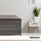 Furniture Outdoor Rattan Storage Box Garden Toy Tools Shed UV Resistant - Oatmeal
