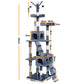 Cat Tree Scratching Post House Furniture Bed Luxury Plush Play 200cm - Grey