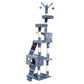 Cat Tree Scratching Post House Furniture Bed Luxury Plush Play 200cm - Grey
