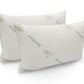 Bamboo Blend Sheet Set 1000TC and Bamboo Pillows 2 Pack Ultra Soft - King - White