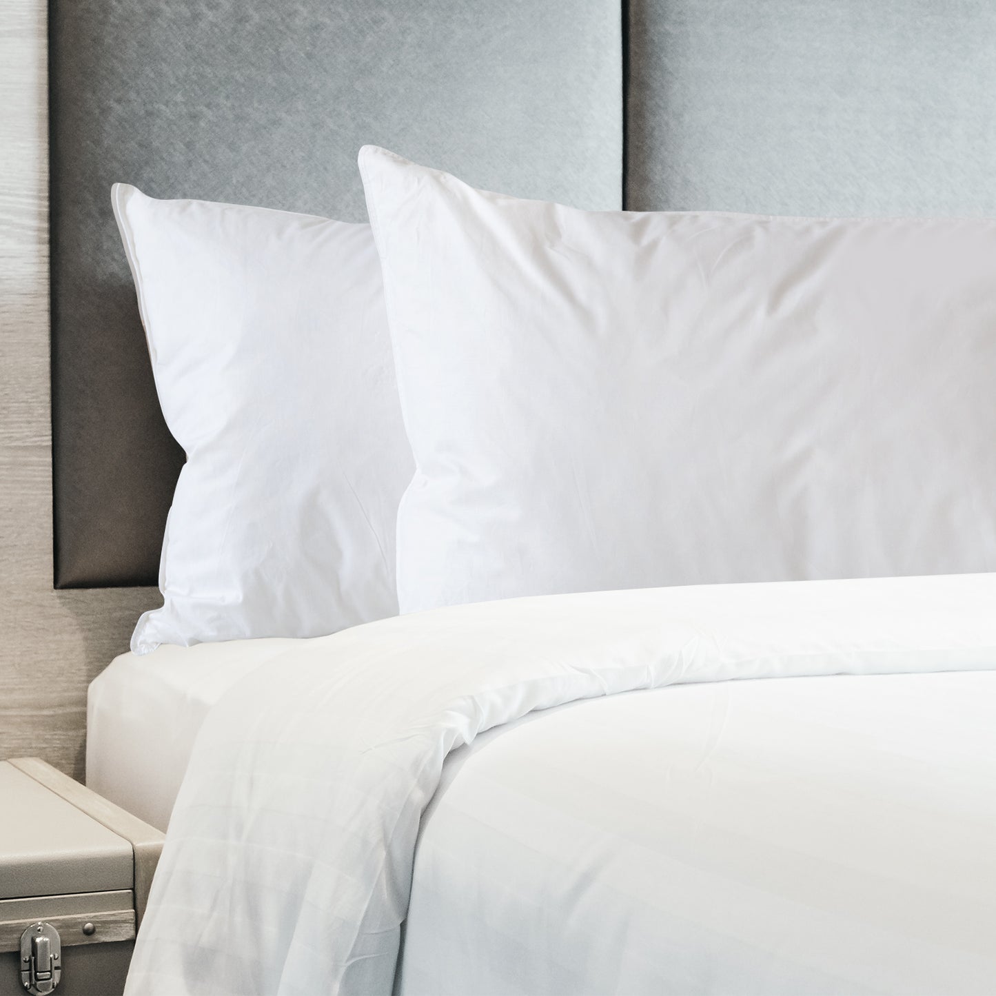 1800GSM Duck Feather Down Topper And 1000GSM 2 Duck Pillows Set - King - White