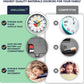 Telling Time Analogue Silent Wall Clock (Standard). Perfect Educational Tool for Homeschool, Classroom, Teachers and Parents