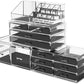 Makeup Cosmetic Organizer Storage with 12 Drawers Display Boxes (Clear)