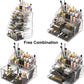 Makeup Cosmetic Organizer Storage with 12 Drawers Display Boxes (Clear)