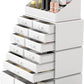 Makeup Cosmetic Organizer Storage with 12 Drawers Display Boxes (White)
