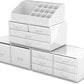 Makeup Cosmetic Organizer Storage with 12 Drawers Display Boxes (White)