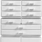Makeup Cosmetic Organizer Storage with 12 Drawers Display Boxes (White)