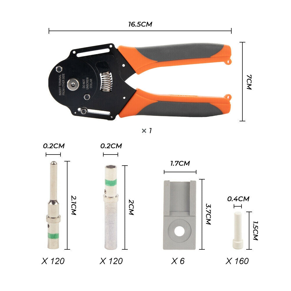 600PCS Deutsch DT Connector Plug Kit With Genuine Deutsch Crimp Tool Auto Marine