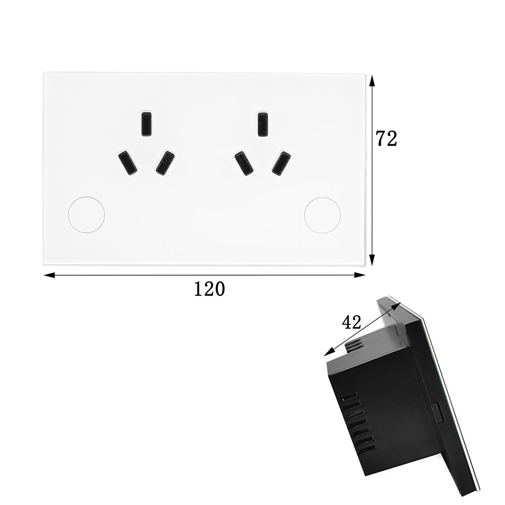 Smart Home WIFI Socket Double GPO Power Point Wall Outlet Switch AU