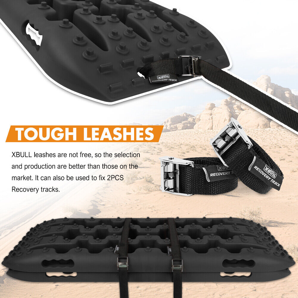 Recovery track Board Traction Sand trucks strap mounting 4x4 Sand Snow Car Black