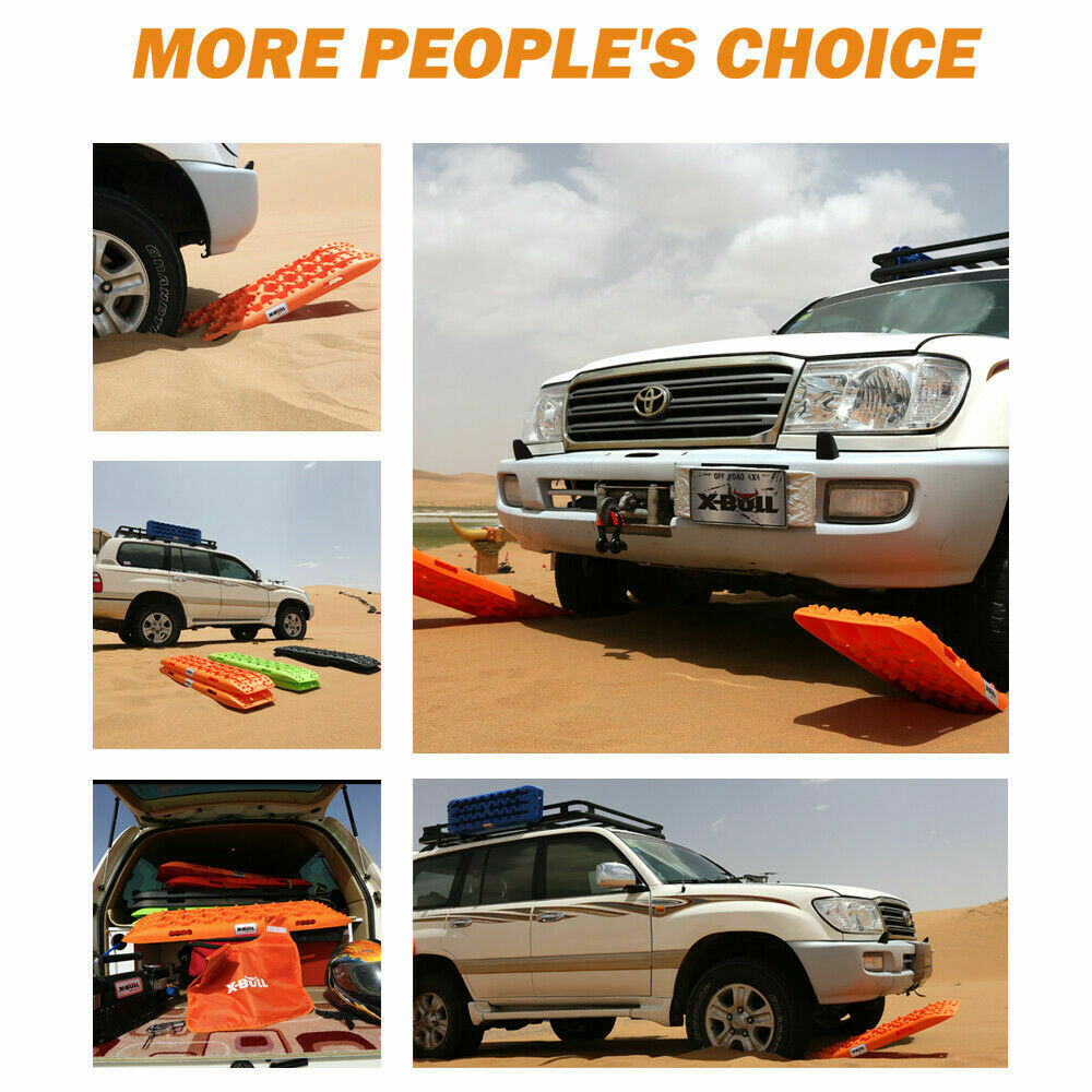 Recovery track Board Traction Sand trucks strap mounting 4x4 Sand Snow Car ORANGE