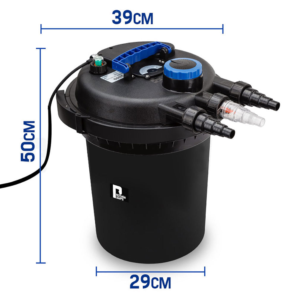 Aquarium External Canister Filter Aqua Fish Tank Pond Water UV Light 10000 L/H