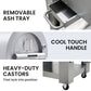 Outdoor Pizza Oven Stainless Steel Portable Pizza Maker Cooker Wood Charcoal Fired