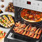 16L Digital Air Fryer Electric Airfryer Rotisserie Large Big Dry Cooker, Silver