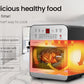 16L Digital Air Fryer Electric Airfryer Rotisserie Large Big Dry Cooker, Silver