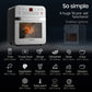 16L Digital Air Fryer Electric Airfryer Rotisserie Large Big Dry Cooker, Silver