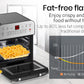 16L Digital Air Fryer Electric Airfryer Rotisserie Large Big Dry Cooker, Silver