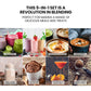 1000W 10in1 Vacuum Blender, 700ml Capacity, With Heating Jug, Grinder Cup, Food Processor