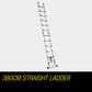 3.8m Multipurpose Telescopic Folding Ladder Aluminium Alloy Extension