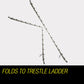 4.4m Multipurpose Aluminium Telescopic Folding Ladder Alloy Extension Steps