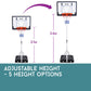 Portable Basketball Hoop Stand System Height Adjustable Net Ring Kids