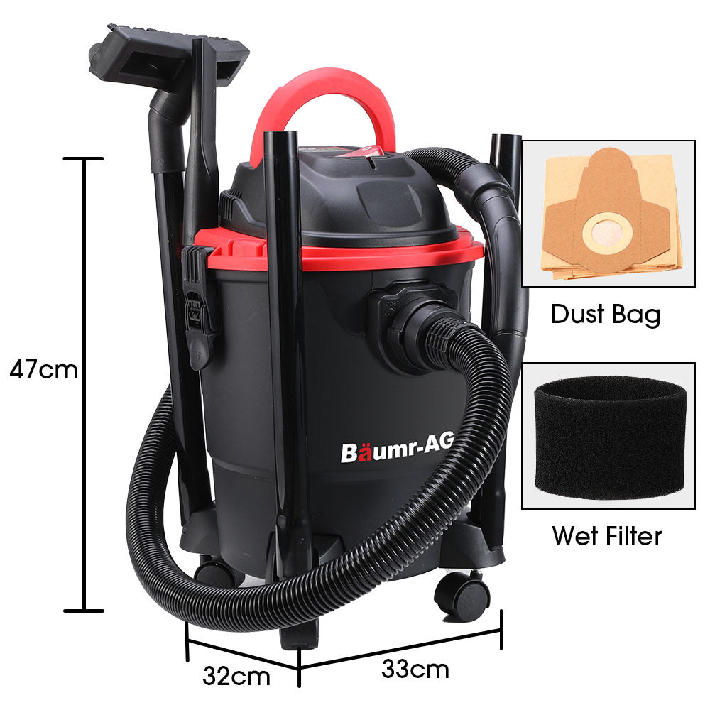 20L 1200W Wet and Dry Vacuum Cleaner, with Blower, for Car, Workshop, Carpet