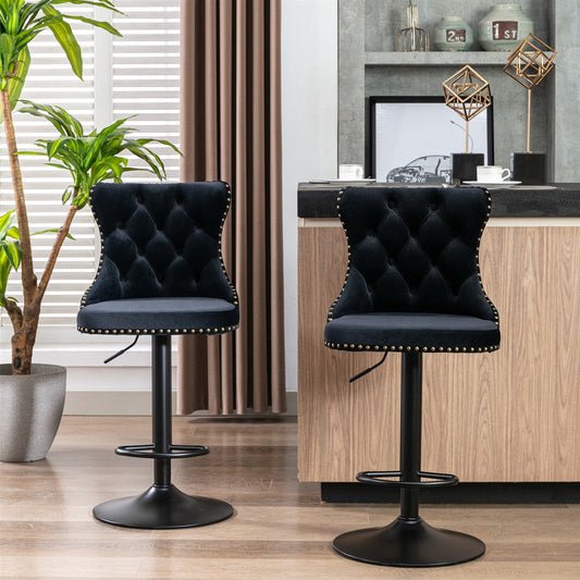 Velvet Swivel Stools