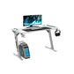 RGB Gaming Desk Z Shape White 140cm EK-GD-109-AL