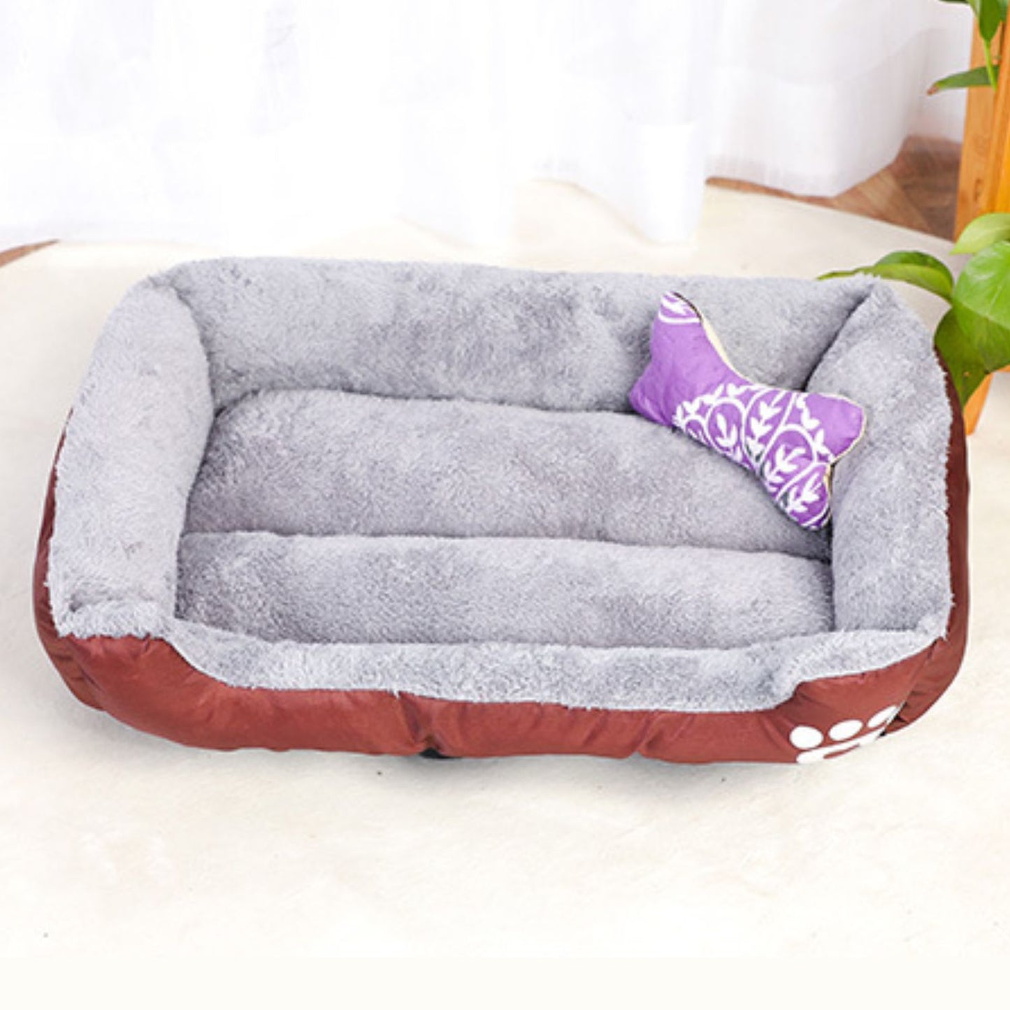 Pet Bed Square XL Size (Coffee) FI-PB-287-BMR