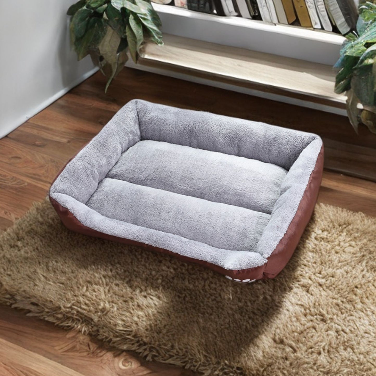 Pet Bed Square XL Size (Coffee) FI-PB-287-BMR