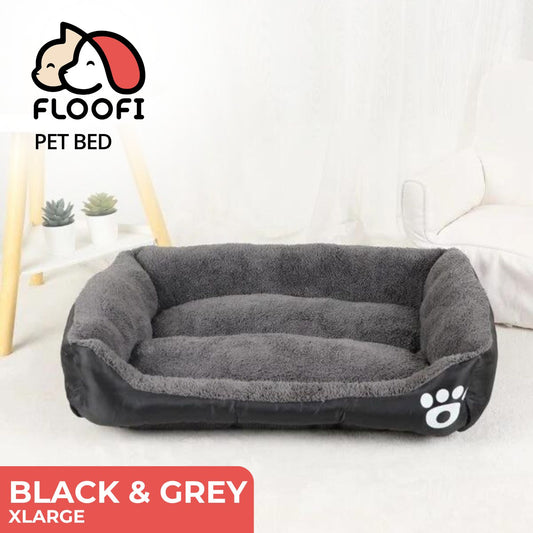 Pet Bed Square XL Size (Black+Dark Grey) FI-PB-303-XL