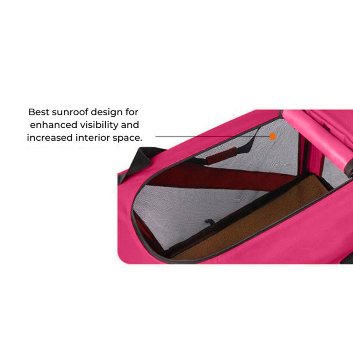 Portable Pet Carrier-Model 1-XL Size (Pink) FI-PC-148-KPT