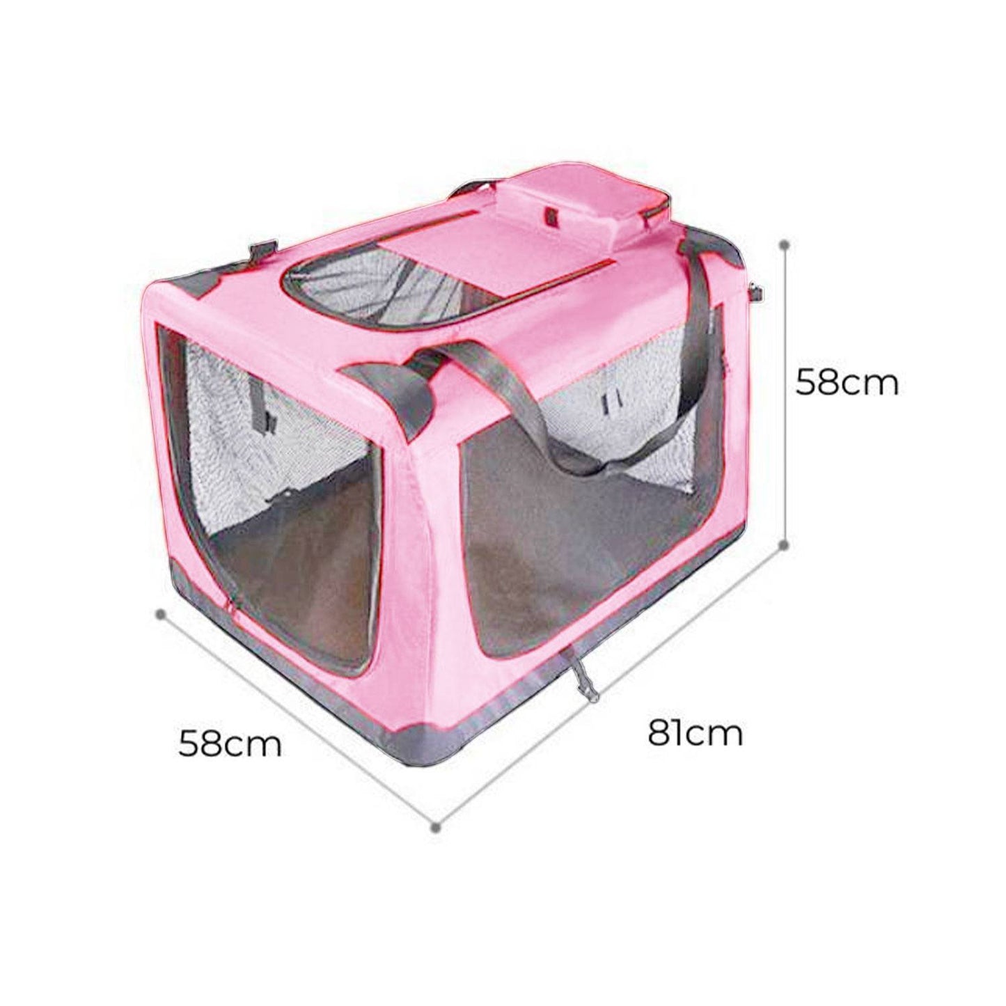 Portable Pet Carrier-Model 1-XL Size (Pink) FI-PC-148-KPT