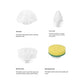 Electric Spinning Scrubber 2000 mAh 4 Brush Set GO-CB-106-BD